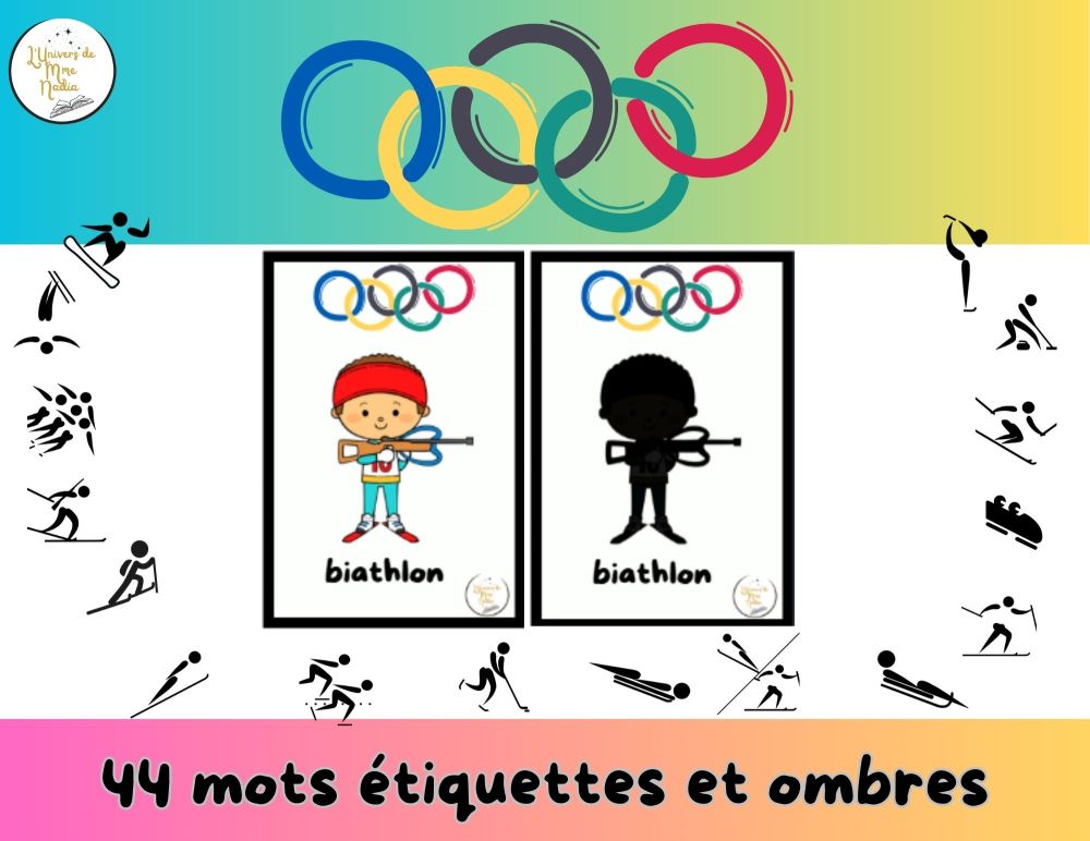 Mots étiquettes et ombres - Les Jeux olympiques