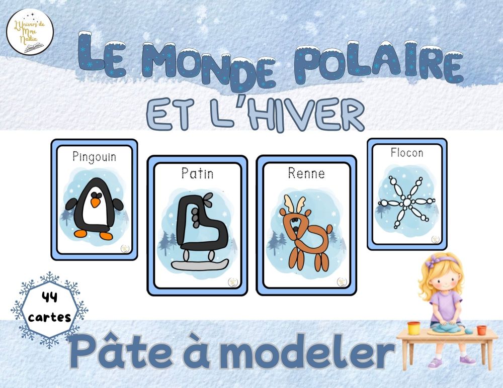 L'hiver et le monde polaire à modeler
