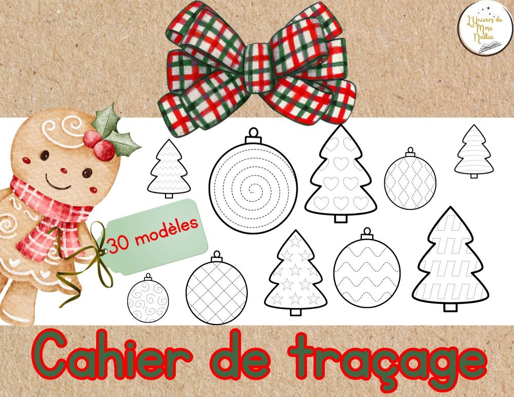 Noël-Cahier de traçage