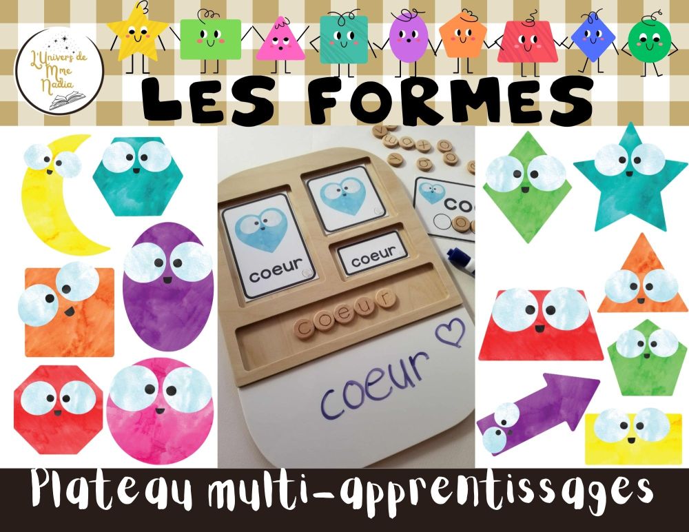 Les formes - Plateau - Multi - Apprentissage