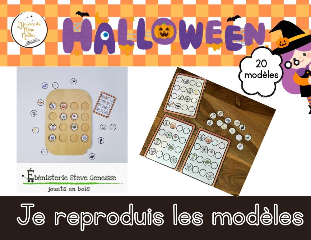 Je reproduis le modèle - Halloween