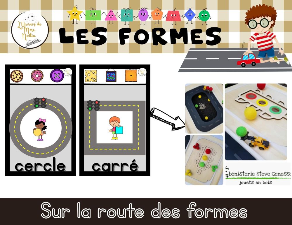 Sur la route des formes (Version noir et blanc)