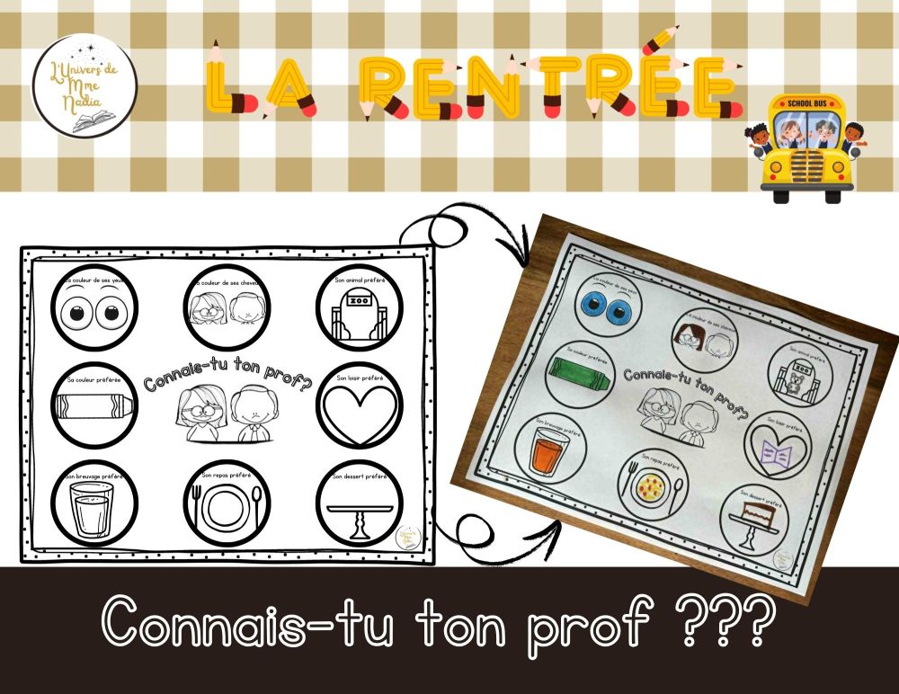 Connais-tu ton prof?
