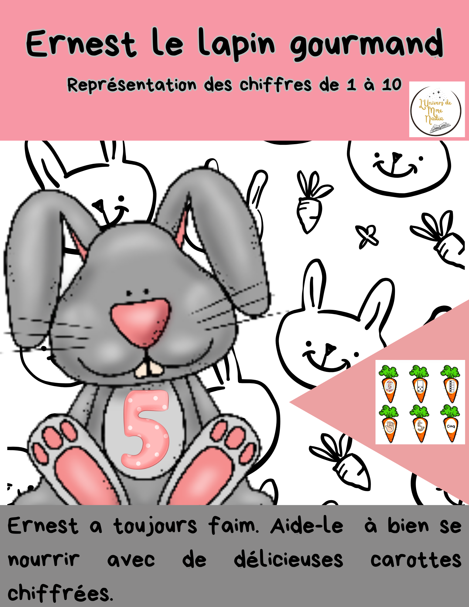 Pâques-Ernest le lapin gourmand-Les chiffres