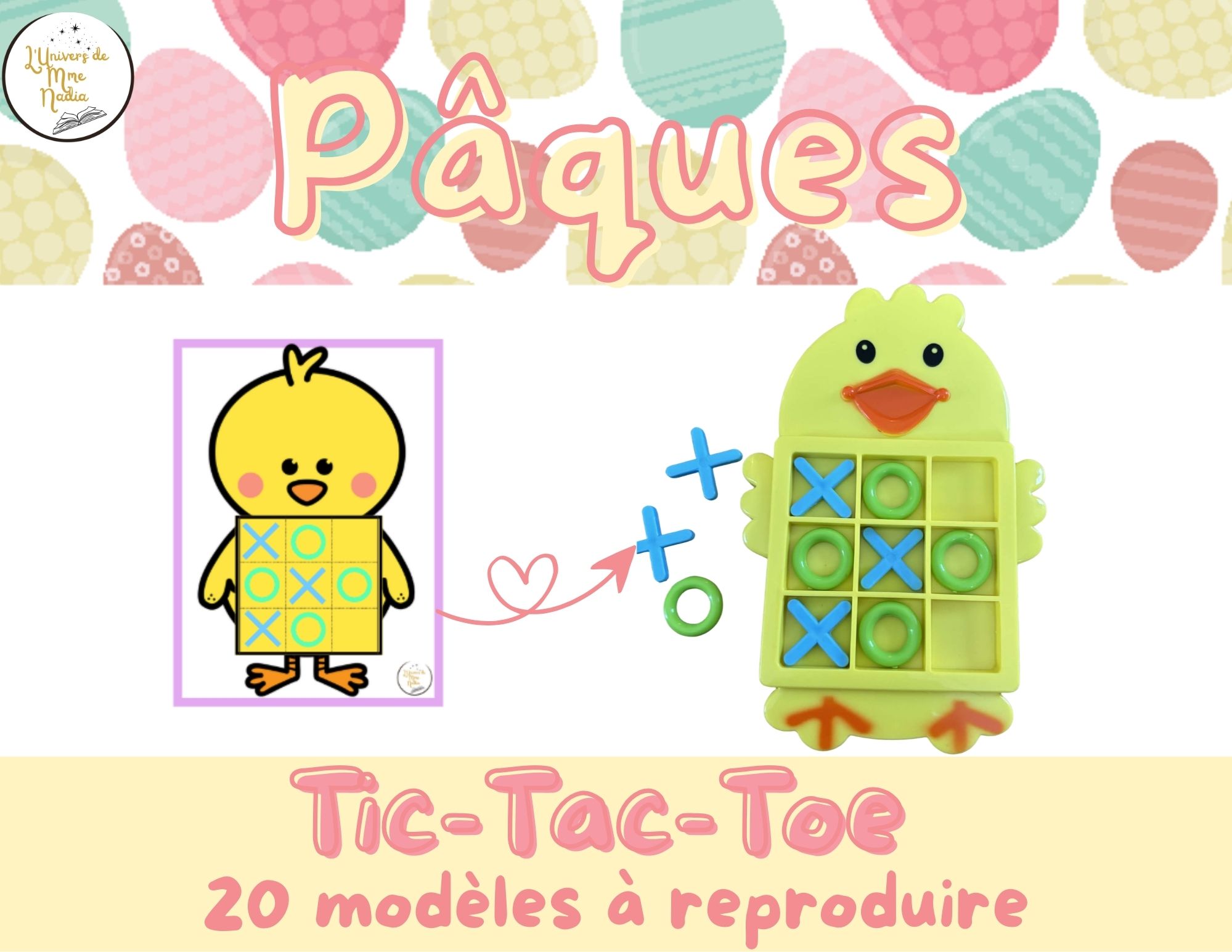 Tic-Tac-Toe du poussin de Pâques