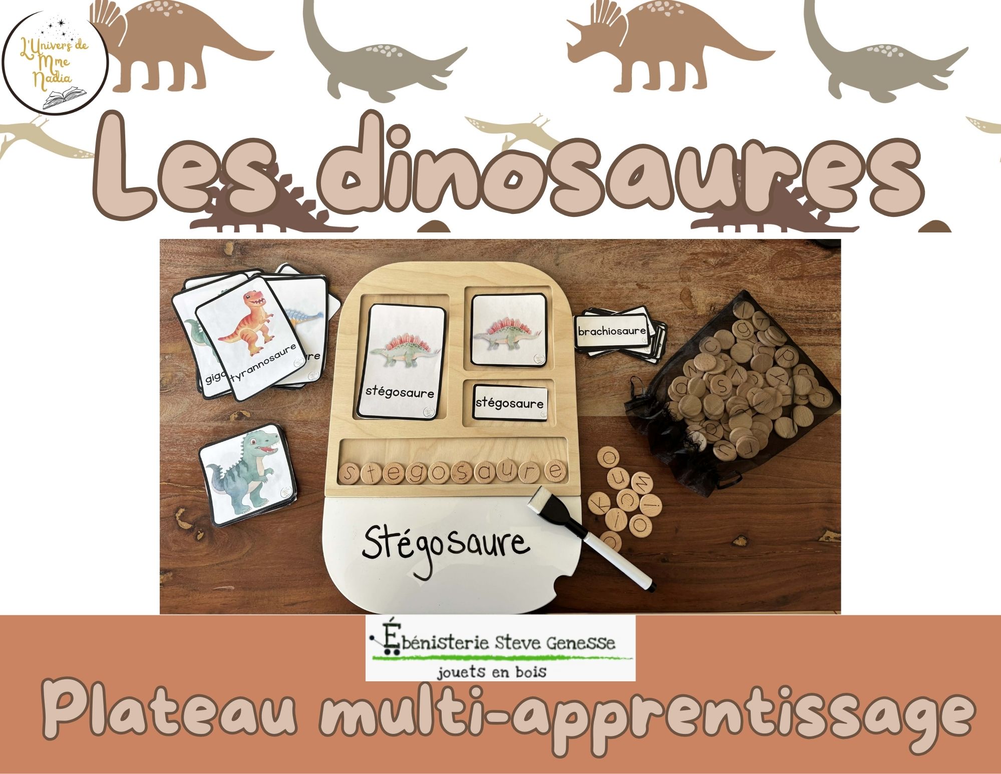 Plateau Multi-apprentissage - Les dinosaures