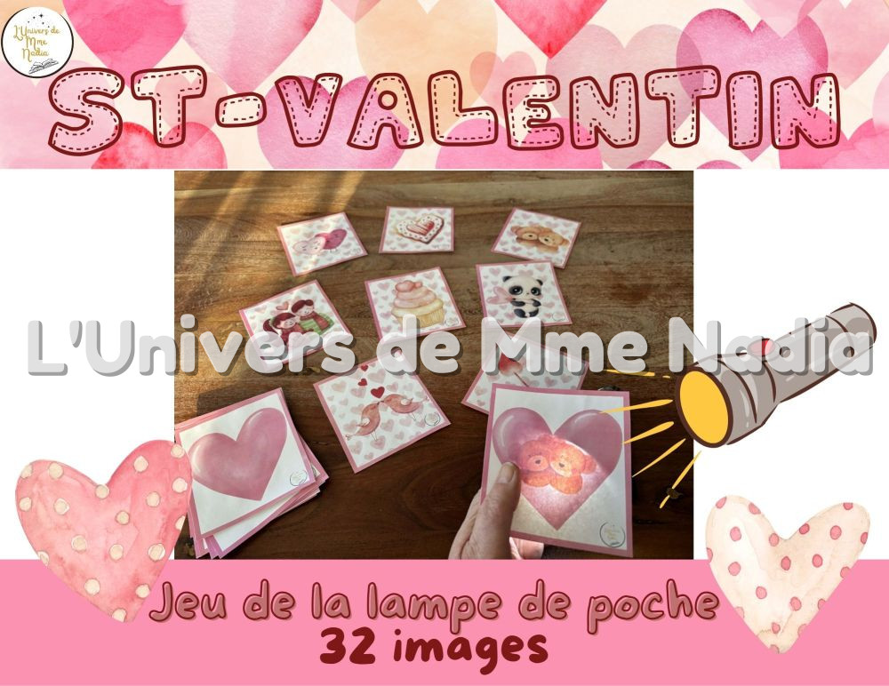 Jeu de la lampe de poche-Saint-Valentin
