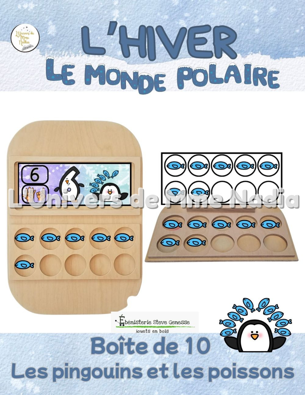 Boite de 10 -Les pingouins