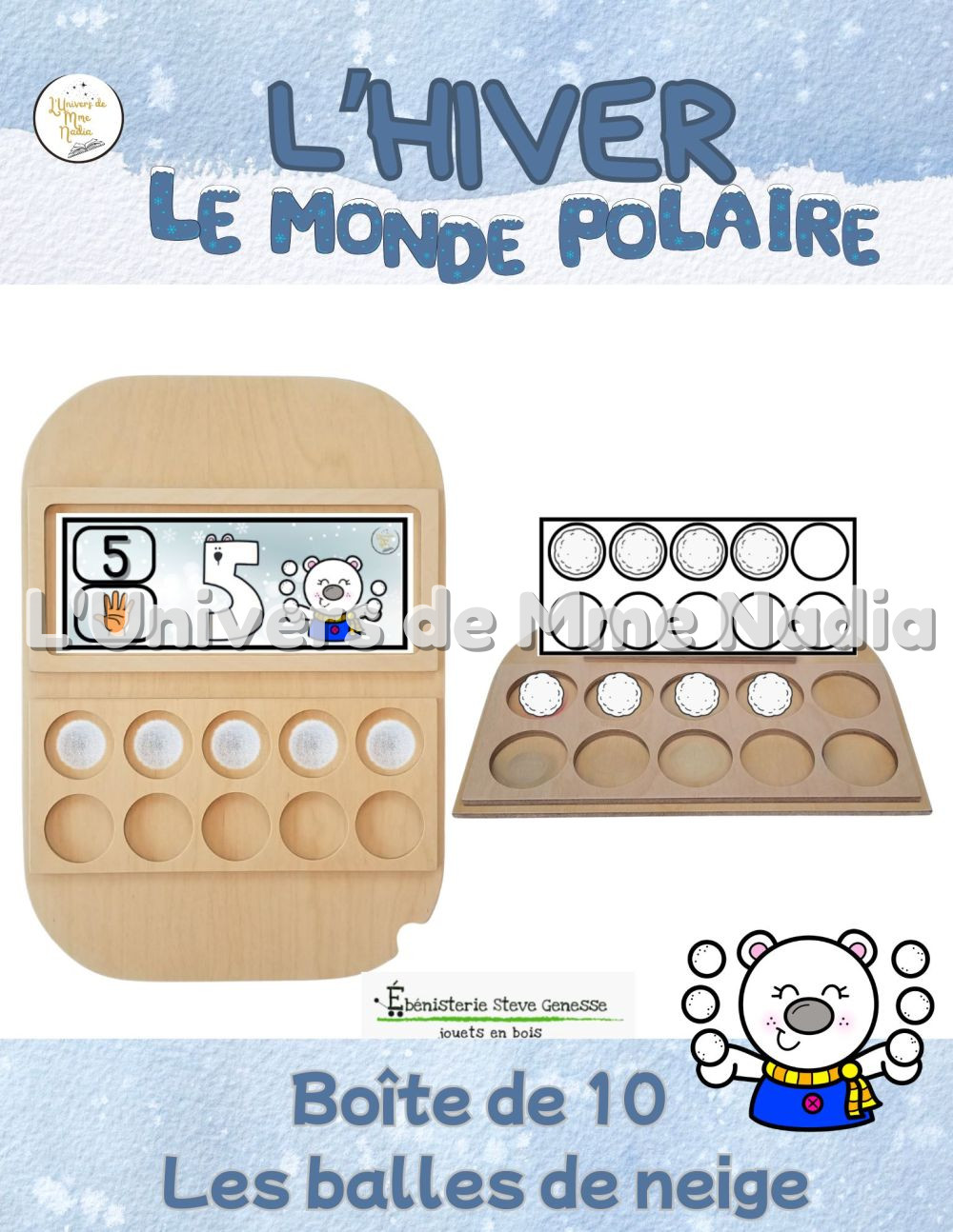 Boite de 10 -Les balles de neige