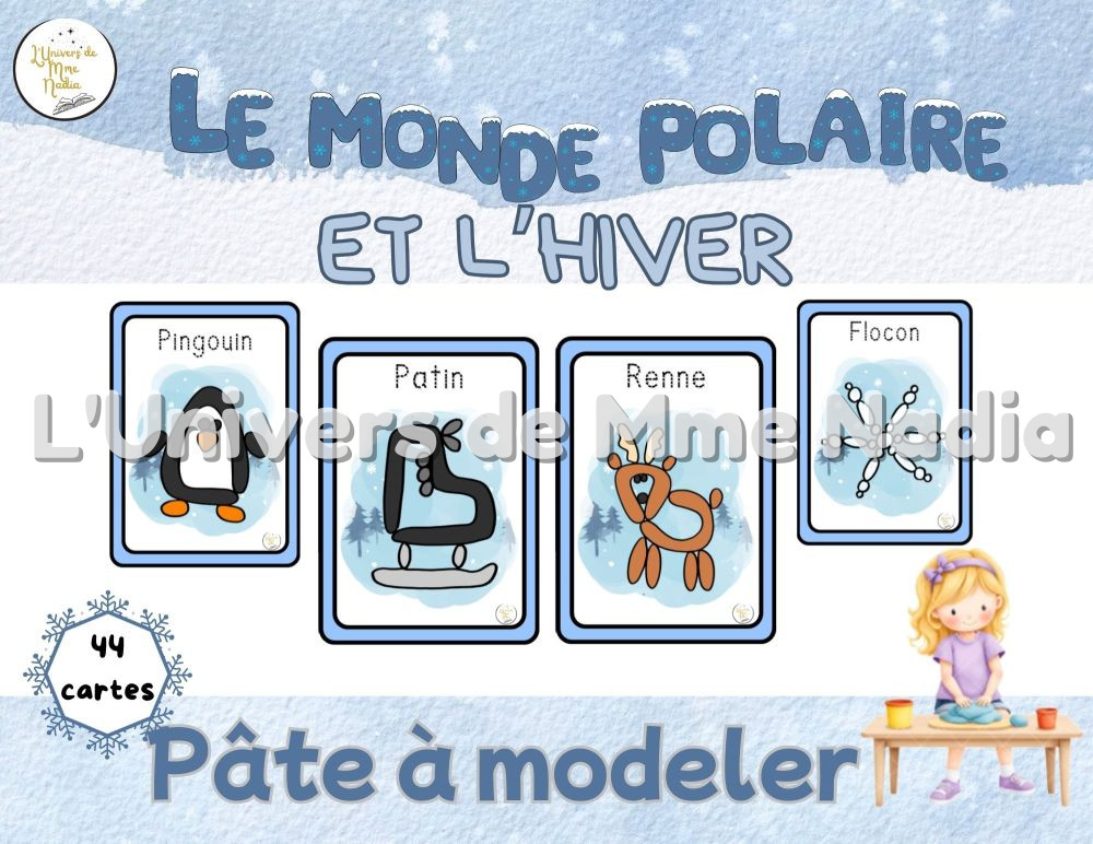 L'hiver et le monde polaire à modeler
