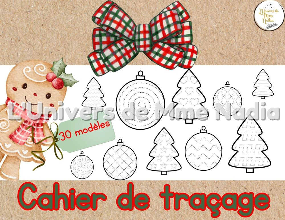 Noël-Cahier de traçage
