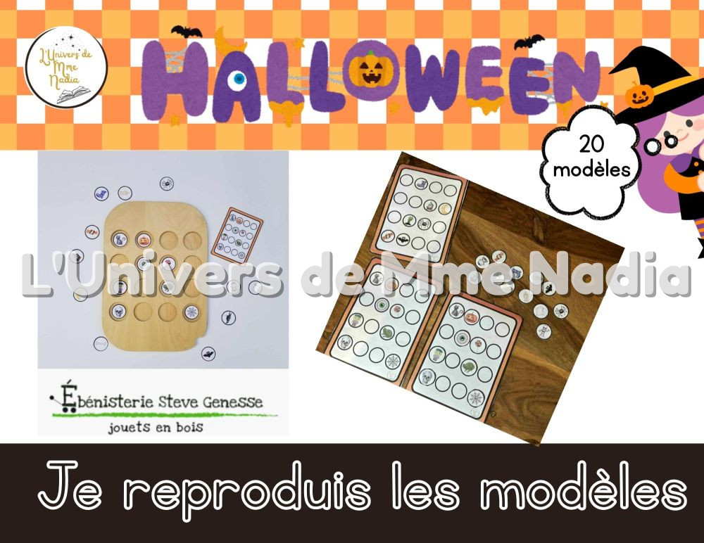 Je reproduis le modèle - Halloween