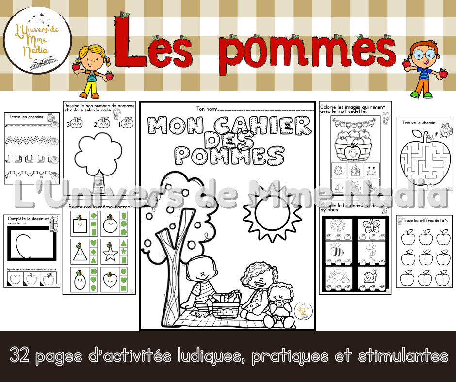 Mon cahier des pommes