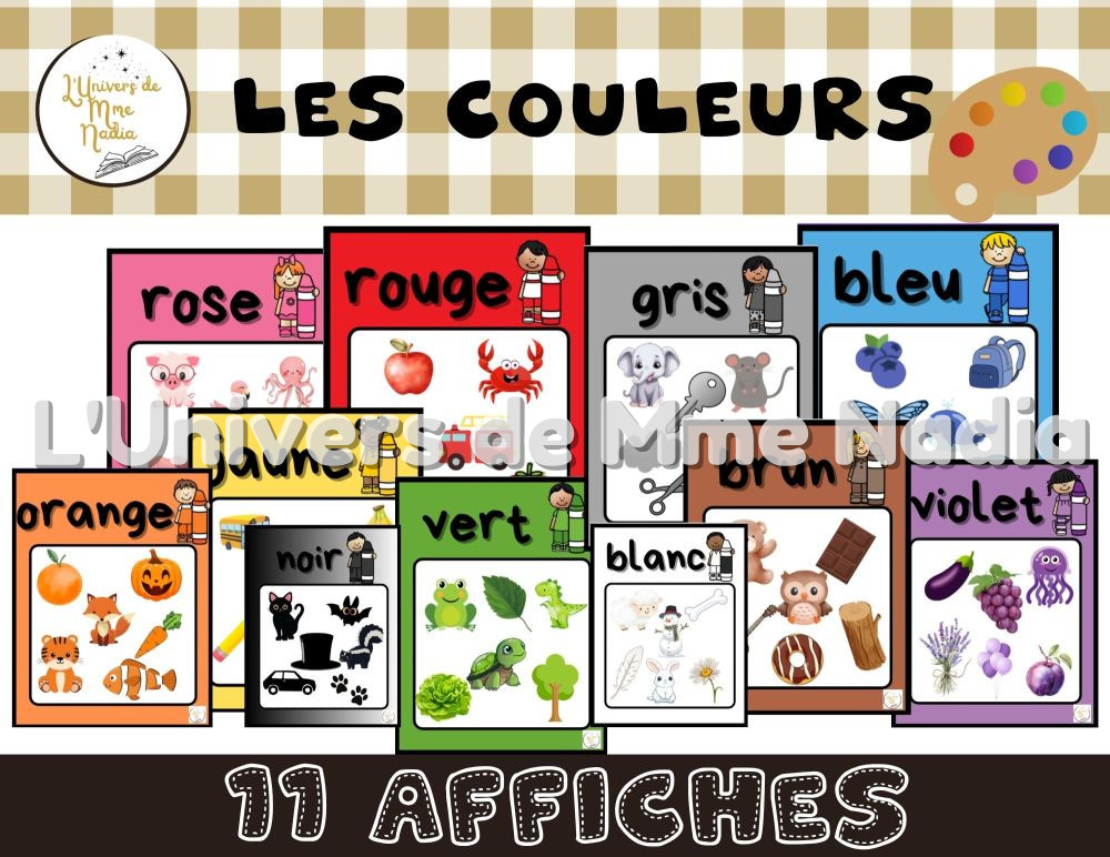 Affiches des couleurs