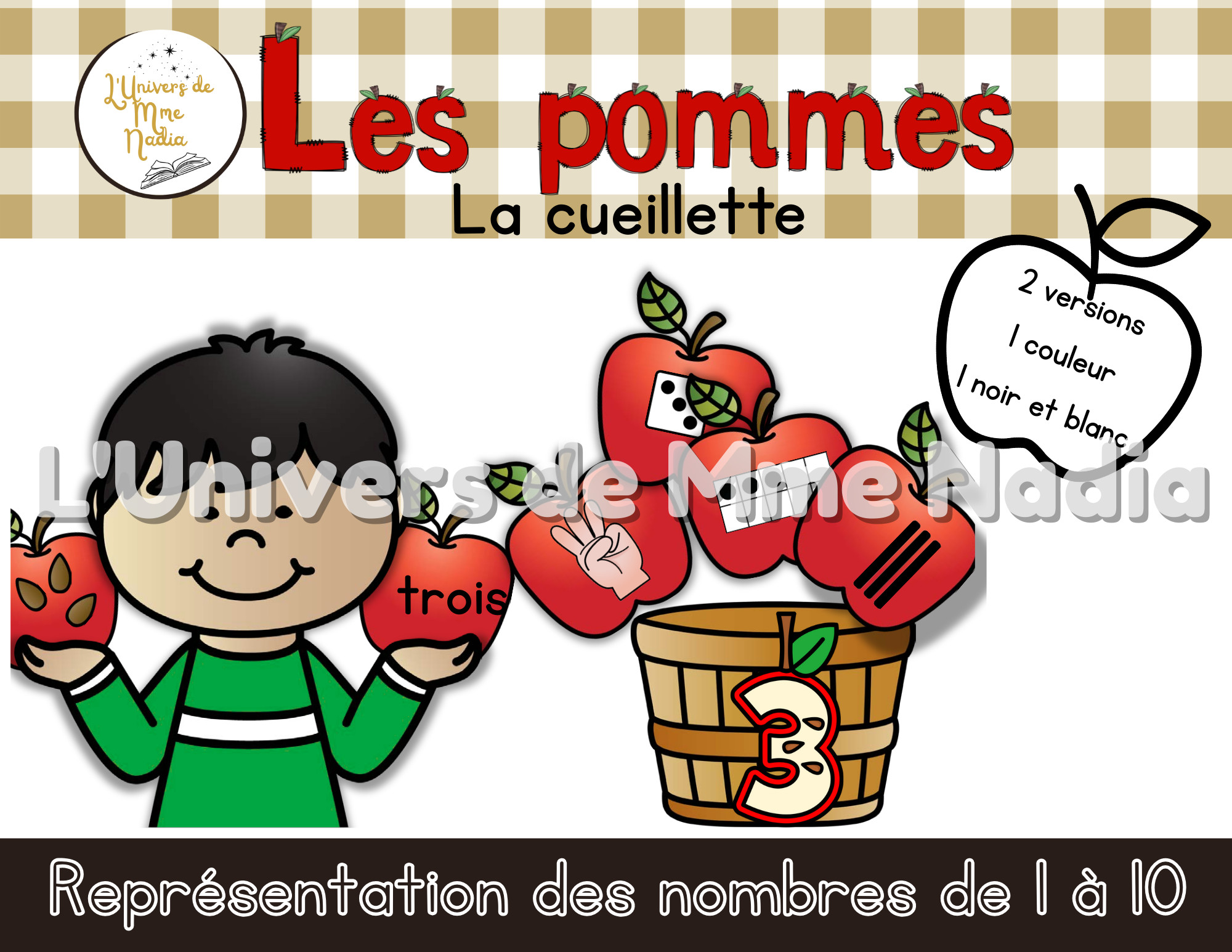 La cueillette - Représentation des nombres