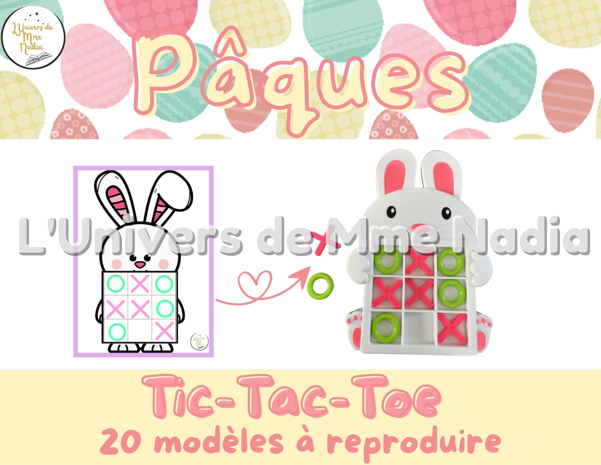 Tic-Tac-Toe du lapin de Pâques
