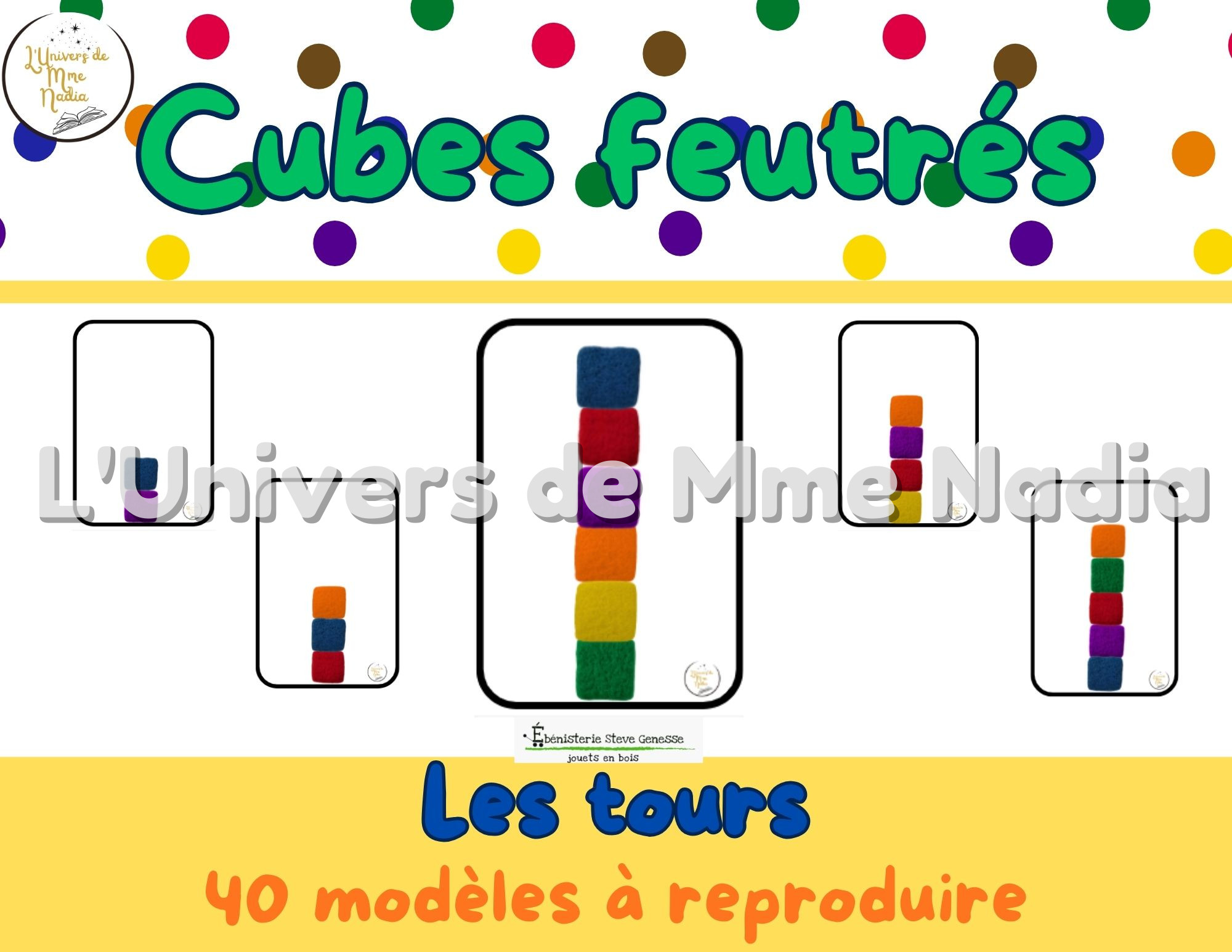 Cubes feutrés - Les tours